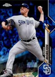2020 Topps Chrome Sapphire Edition Base Set Adrian Morejon #348 card