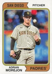 2023 Topps Heritage Base Set Adrian Morejon #163 card