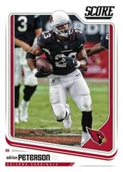 2018 Score Base Set Adrian Peterson #4 card