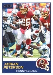 2019 Score Base Set Adrian Peterson #195 card