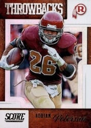 2019 Score Throwbacks Adrian Peterson #T-12 card