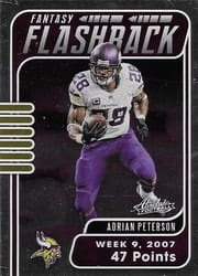 2020 Panini Absolute Fantasy Flashback Adrian Peterson #4 card