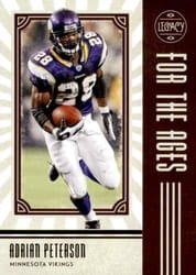 2020 Panini Legacy For the Ages Adrian Peterson #FTA-AP card