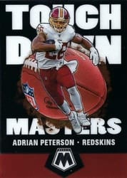 2020 Panini Mosaic Touchdown Masters Adrian Peterson #TM3 card