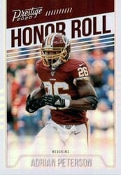 2020 Panini Prestige Honor Roll Adrian Peterson #HR-AP card