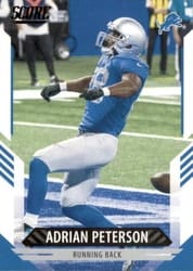 2021 Score Base Set Adrian Peterson #132 card