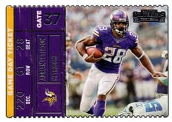 2022 Panini Contenders Game Day Ticket Adrian Peterson #GDT-ADP card