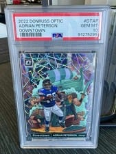 2022 Panini Donruss Optic Downtown Adrian Peterson #DT-AP card