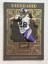 2022 Panini Prestige Decorated Adrian Peterson #DE-4 card