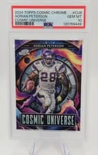 2024 Topps Chrome Cosmic Cosmic Universe Adrian Peterson #CU-8 card