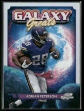 2024 Topps Chrome Cosmic Galaxy Greats Adrian Peterson #GG-14 card