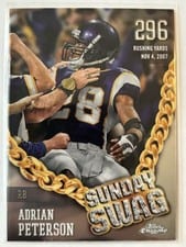 2024 Topps Chrome Sunday Swag Adrian Peterson #SS-2 card