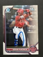 2022 Bowman Chrome Prospect Autographs Adrian Placencia #CPA-APA card