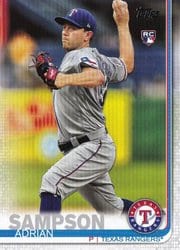 2019 Topps Update Base Set Adrian Sampson #US219 card