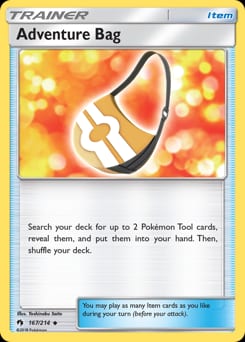 Lost Thunder Adventure Bag #167 card