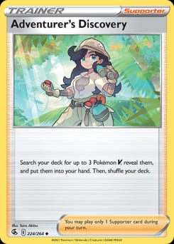 Fusion Strike Adventurer's Discovery #224 card