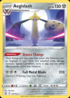 2021 Battle Styles Aegislash #107