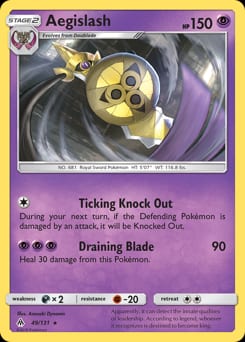 2018 Forbidden Light Aegislash #49 card