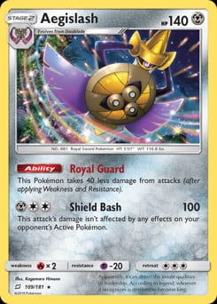 2019 Team Up Aegislash #109