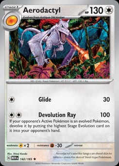 2023 151 Aerodactyl #142 card