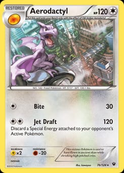 2016 Fates Collide Aerodactyl #76 card