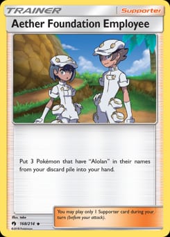 Lost Thunder Aether Foundation Employee #168 card