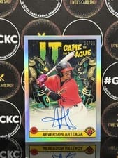 2022 Bowman Chrome It Came to the League Autographs Aeverson Arteaga #CFL-AA card