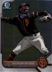 2022 Bowman Chrome Prospects Aeverson Arteaga #BCP-218 card