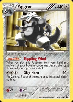 2012 Dragons Exalted Aggron #80