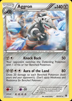 2013 Plasma Blast Aggron #59