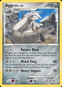 2009 Rising Rivals Aggron #14