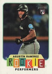 2025 Topps Heritage Rookie Performers Agustín Ramírez #RP-15 card