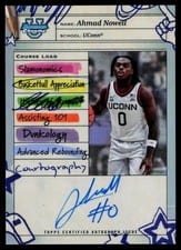 2024-25 Bowman University Chrome Course Load Autographs Ahmad Nowell #CLA-ANO card