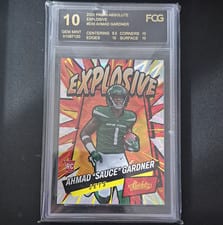 2022 Panini Absolute Explosive Ahmad "Sauce" Gardner #E40 card