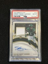 2022 Panini Immaculate Collection Ahmad 'Sauce' Gardner Patch Autograph #103 card