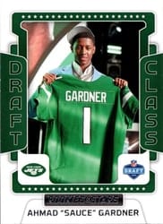 2022 Panini Rookies & Stars Draft Class Ahmad "Sauce" Gardner #DC-12 card