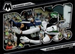 2023 Panini Mosaic Bang! Ahmad "Sauce" Gardner #B-AHM card