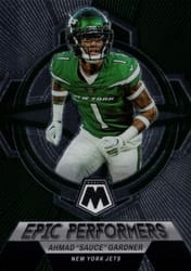 2023 Panini Mosaic Epic Performers Ahmad "Sauce" Gardner #EP-AS card