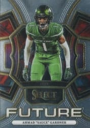 2023 Panini Select Select Future Ahmad "Sauce" Gardner #1 card