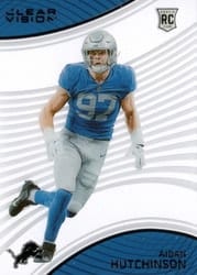 2022 Panini Chronicles Clear Vision Rookies Aidan Hutchinson #CVR-3 card