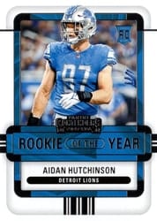 2022 Panini Contenders Rookie of the Year Contenders Aidan Hutchinson #ROY-AHU card