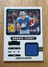2022 Panini Contenders Rookie Ticket Aidan Hutchinson #RTS-AHU card