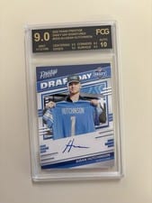 2022 Panini Prestige Draft Day Signatures Aidan Hutchinson #DDS-AH card