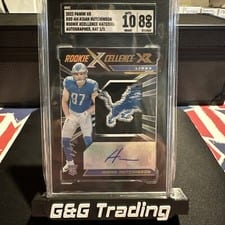 2022 Panini XR Rookie Xcellence Autograph Swatches Aidan Hutchinson #RXE-AH card