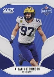 2022 Score NFL Draft Aidan Hutchinson #D6 card