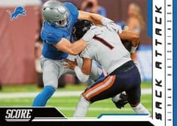 2023 Score Sack Attack Aidan Hutchinson #12 card