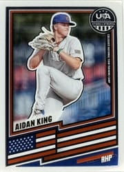 2026 Panini Stars & Stripes Prizm Base Set Aidan King #190 card