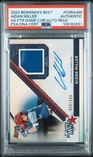 2024 Bowman's Best 2024 MLB All-Star Futures Game Autograph Relics Aidan Miller #FGRA-AM card
