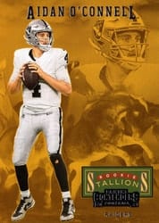 2023 Panini Contenders Rookie Stallions Aidan O'Connell #1 card