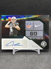 2023 Panini Limited Rookie Patch Autographs Jumbo Aidan O'Connell #143 card